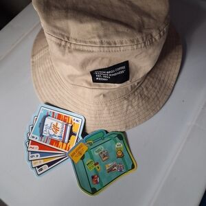 Dutch Bros Tan Bucket Hat with Side Pocket